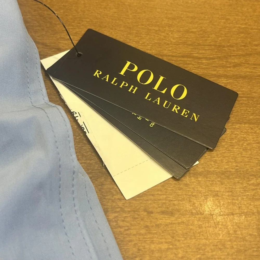 Polo Ralph Lauren Shorts Mens L Blue Swim Trunks Lined Drawstring Pockets NWT